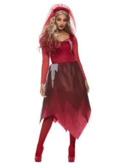 Smiffys Ladies Corpse Bride Costume -Cosplay Equipment Store red bride 7
