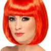 Smiffys Red Partyrama Bob Wig -Cosplay Equipment Store red partyrama