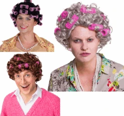 Wicked Granny Wig With Rollers