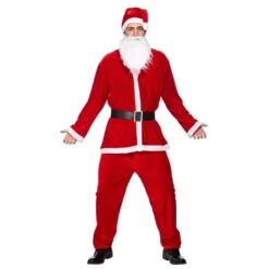 Wicked Deluxe Velour 5pc Santa Suit -Cosplay Equipment Store santa man