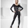 Smiffys Skeleton Print Bodysuit, Black -Cosplay Equipment Store skeleton bodysuit