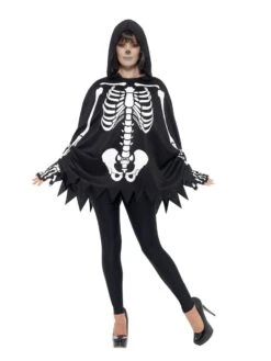 Smiffys Skeleton Kit, Unisex -Cosplay Equipment Store skeleton poncho female