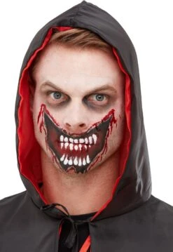 Smiffys Make-Up FX, Slashed Mouth Kit, Aqua