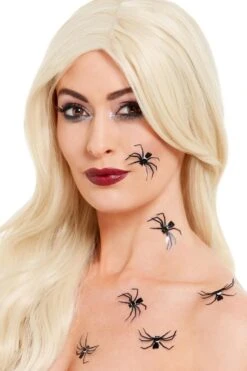 Smiffys Make-Up FX, 3D Spider Stickers
