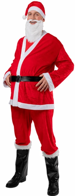Wicked Mens Santa Costume -Cosplay Equipment Store velour6pc